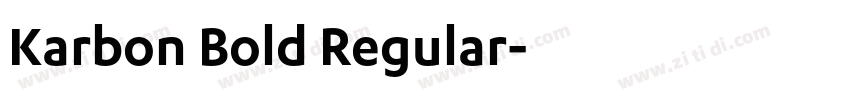 Karbon Bold Regular字体转换